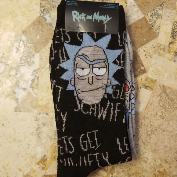 NA Other - Rick and morty socks